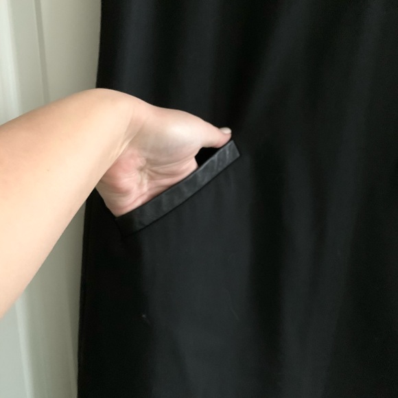 Theory Cowlneck Shift Pocket Sleeveless Dress sz 2 - Picture 2 of 5